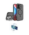 ieg™ iPhone 16 Plus Kılıf Akış Form - Siyah 3D Antistatik Seramik Nano Ekran Koruyucu