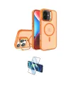 ieg™ iPhone 16 Plus Kılıf Akış Form - Siyah 3D Antistatik Seramik Nano Ekran Koruyucu