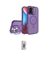 ieg™ iPhone 16 Plus Kılıf Akış Form - Siyah Bilvis 3D Cam Ekran Koruyucu