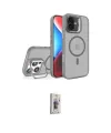 ieg™ iPhone 16 Plus Kılıf Akış Form - Siyah Bilvis 3D Cam Ekran Koruyucu