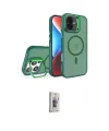 ieg™ iPhone 16 Plus Kılıf Akış Form - Siyah Bilvis 3D Cam Ekran Koruyucu