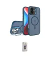 ieg™ iPhone 16 Plus Kılıf Akış Form - Siyah Bilvis 3D Cam Ekran Koruyucu