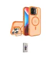 ieg™ iPhone 16 Plus Kılıf Akış Form - Siyah Bilvis 3D Cam Ekran Koruyucu