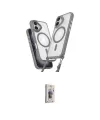 ieg™ iPhone 16 Plus Kılıf Atlas Doku Koleksiyonu - Siyah Bilvis 3D Cam Ekran Koruyucu