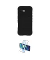 ieg™ iPhone 16 Plus Kılıf Atlas Koleksiyonu - Siyah 3D Antistatik Seramik Nano Ekran Koruyucu