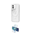 ieg™ iPhone 16 Plus Kılıf Atlas Serisi - Siyah 3D Antistatik Cam Ekran Koruyucu