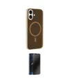 ieg™ iPhone 16 Plus Kılıf Çekirdek Modern Prime - Siyah 3D Antistatik Hayalet Cam Ekran Koruyucu