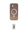 ieg™ iPhone 16 Plus Kılıf Eksen Çizgi - Siyah Bilvis 3D Cam Ekran Koruyucu