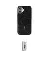 ieg™ iPhone 16 Plus Kılıf Eksen Çizgi - Siyah Bilvis 3D Cam Ekran Koruyucu