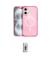 ieg™ iPhone 16 Plus Kılıf Eksen Doku Koleksiyonu - Siyah Bilvis 3D Cam Ekran Koruyucu