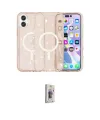 ieg™ iPhone 16 Plus Kılıf Eksen Doku Koleksiyonu - Siyah Bilvis 3D Cam Ekran Koruyucu