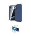 ieg™ iPhone 16 Plus Kılıf Eksen Form Prime - Siyah 3D Antistatik Cam Ekran Koruyucu