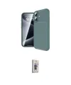 ieg™ iPhone 16 Plus Kılıf Eksen Form Prime - Siyah Bilvis 3D Cam Ekran Koruyucu