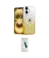 ieg™ iPhone 16 Plus Kılıf Eksen Minimal Özel Seri - Şeffaf Pasifik Cam Ekran Koruyucu