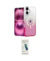 ieg™ iPhone 16 Plus Kılıf Eksen Minimal Özel Seri - Şeffaf Pasifik Cam Ekran Koruyucu