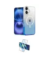 ieg™ iPhone 16 Plus Kılıf Eksen Minimal Özel Seri - Siyah 3D Antistatik Seramik Nano Ekran Koruyucu
