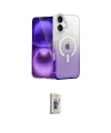 ieg™ iPhone 16 Plus Kılıf Eksen Minimal Özel Seri - Siyah Bilvis 3D Cam Ekran Koruyucu