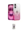 ieg™ iPhone 16 Plus Kılıf Eksen Minimal Özel Seri - Siyah Bilvis 3D Cam Ekran Koruyucu