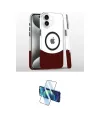 ieg™ iPhone 16 Plus Kılıf İz Asil Prime - Siyah 3D Antistatik Cam Ekran Koruyucu