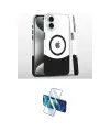 ieg™ iPhone 16 Plus Kılıf İz Asil Prime - Siyah 3D Antistatik Cam Ekran Koruyucu