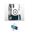 ieg™ iPhone 16 Plus Kılıf İz Asil Prime - Siyah 3D Antistatik Cam Ekran Koruyucu