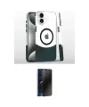 ieg™ iPhone 16 Plus Kılıf İz Asil Prime - Siyah 3D Antistatik Hayalet Cam Ekran Koruyucu