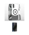 ieg™ iPhone 16 Plus Kılıf İz Asil Prime - Siyah 3D Antistatik Hayalet Cam Ekran Koruyucu
