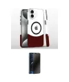 ieg™ iPhone 16 Plus Kılıf İz Asil Prime - Siyah 3D Antistatik Hayalet Cam Ekran Koruyucu