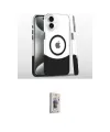ieg™ iPhone 16 Plus Kılıf İz Asil Prime - Siyah Bilvis 3D Cam Ekran Koruyucu