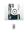 ieg™ iPhone 16 Plus Kılıf İz Asil Prime - Siyah Bilvis 3D Cam Ekran Koruyucu