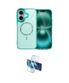 ieg™ iPhone 16 Plus Kılıf Kıvılcım Form Prime - Siyah 3D Antistatik Seramik Nano Ekran Koruyucu