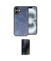 ieg™ iPhone 16 Plus Kılıf Kıvılcım Işık Serisi - Siyah 3D Antistatik Hayalet Cam Ekran Koruyucu