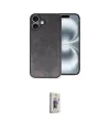 ieg™ iPhone 16 Plus Kılıf Kıvılcım Işık Serisi - Siyah Bilvis 3D Cam Ekran Koruyucu