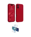 ieg™ iPhone 16 Plus Kılıf Kozmos Yansıma Özel Seri - Siyah 3D Antistatik Cam Ekran Koruyucu