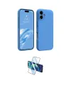 ieg™ iPhone 16 Plus Kılıf Kozmos Yansıma Özel Seri - Siyah 3D Antistatik Cam Ekran Koruyucu