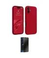 ieg™ iPhone 16 Plus Kılıf Kozmos Yansıma Özel Seri - Siyah 3D Antistatik Hayalet Cam Ekran Koruyucu