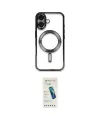 ieg™ iPhone 16 Plus Kılıf Nova Işık Özel Seri - Şeffaf Pasifik Cam Ekran Koruyucu