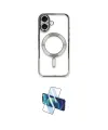 ieg™ iPhone 16 Plus Kılıf Nova Işık Özel Seri - Siyah 3D Antistatik Seramik Nano Ekran Koruyucu
