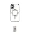 ieg™ iPhone 16 Plus Kılıf Nova Işık Özel Seri - Siyah Bilvis 3D Cam Ekran Koruyucu