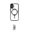 ieg™ iPhone 16 Plus Kılıf Nova Işık Özel Seri - Siyah Bilvis 3D Cam Ekran Koruyucu