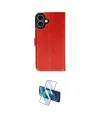 ieg™ iPhone 16 Plus Kılıf Siluet Işık Serisi - Siyah 3D Antistatik Cam Ekran Koruyucu