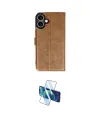 ieg™ iPhone 16 Plus Kılıf Siluet Işık Serisi - Siyah 3D Antistatik Cam Ekran Koruyucu