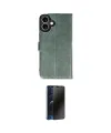 ieg™ iPhone 16 Plus Kılıf Siluet Işık Serisi - Siyah 3D Antistatik Hayalet Cam Ekran Koruyucu