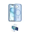ieg™ iPhone 16 Plus Kılıf Siluet Minimal Prime - Siyah 3D Antistatik Cam Ekran Koruyucu