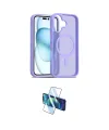 ieg™ iPhone 16 Plus Kılıf Siluet Minimal Prime - Siyah 3D Antistatik Seramik Nano Ekran Koruyucu