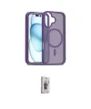 ieg™ iPhone 16 Plus Kılıf Siluet Minimal Prime - Siyah Bilvis 3D Cam Ekran Koruyucu