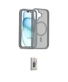 ieg™ iPhone 16 Plus Kılıf Siluet Minimal Prime - Siyah Bilvis 3D Cam Ekran Koruyucu