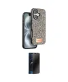 ieg™ iPhone 16 Plus Kılıf Vadi Klasik Serisi - Siyah 3D Antistatik Hayalet Cam Ekran Koruyucu