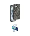 ieg™ iPhone 16 Plus Kılıf Vadi Klasik Serisi - Siyah 3D Antistatik Seramik Nano Ekran Koruyucu