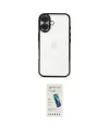 ieg™ iPhone 16 Plus Kılıf Vadi Minimal - Şeffaf Pasifik Cam Ekran Koruyucu